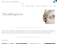 Tablet Screenshot of eticaenegocios.com